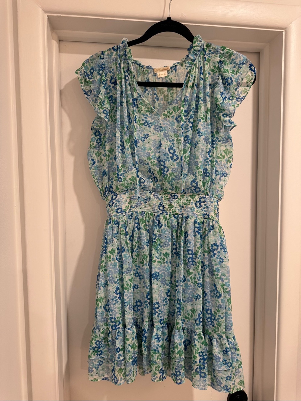 Shoshanna Edelie Dress - Blue (Size 0) - Picture 4 of 6